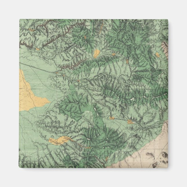 Aimant Carte de classification des terres de la Californi (Devant)