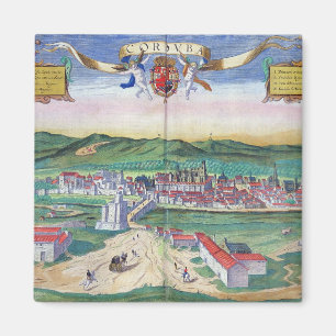 Aimant Carte de Cordoue, de "Civitates Orbis Terrarum"