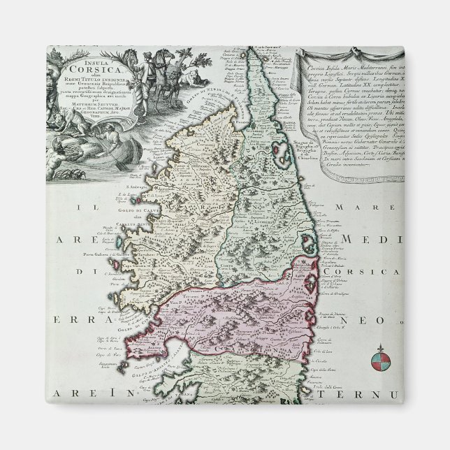 Aimant Carte de Corse (Devant)