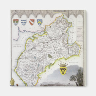 Aimant Carte de Cumberland, de 'Moule's English