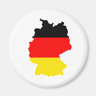 Aimant Carte de drapeau de l'Allemagne normale