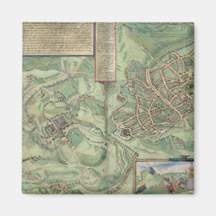 Aimant Carte de Jérusalem, de 'Civitates Orbis Terrarum