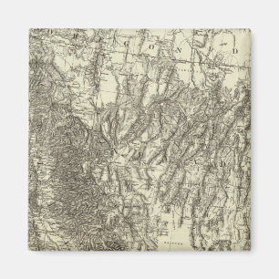 Aimant Carte de la Californie et du Nevada