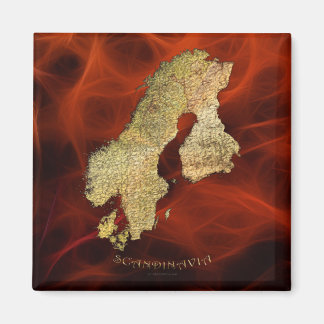 Aimant Carte de la cartographie scandinave
