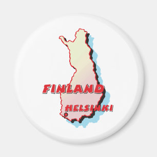 Aimant Carte de la Finlande