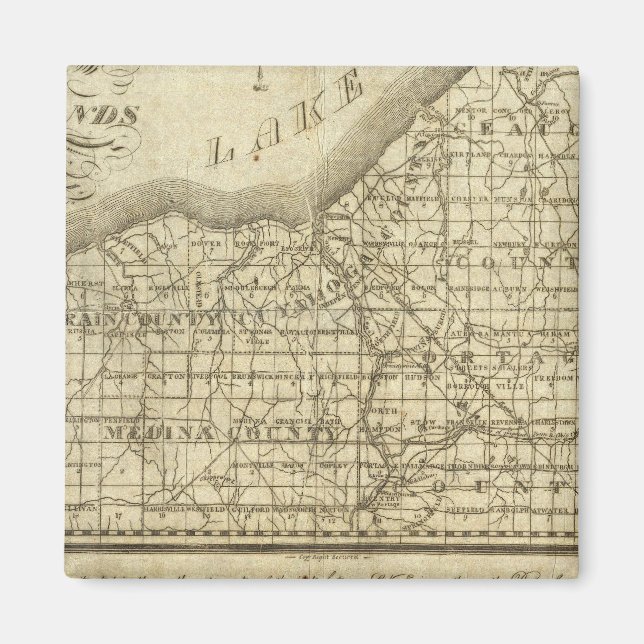 Aimant Carte de la réserve de l'Ouest (Devant)