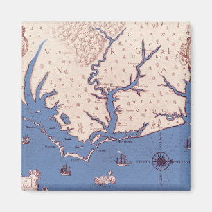Aimant Carte de la Virginie