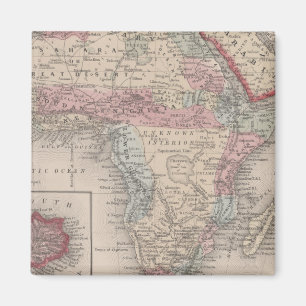 Aimant Carte de l'Afrique avec la Ste.Hélène