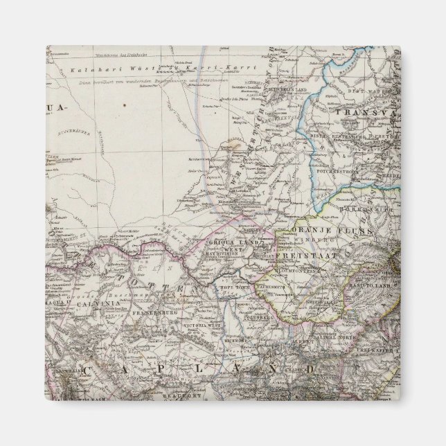 Aimant Carte de l'Afrique du Sud (Devant)