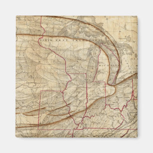 Aimant Carte de l'aigle des États-Unis