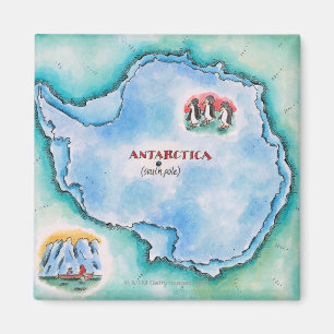 Aimant Carte de l'Antarctique