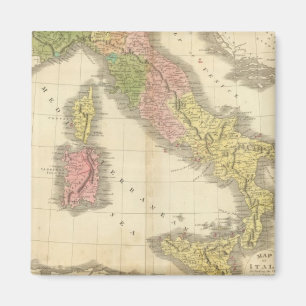 Aimant Carte de l'Atlas Chonologique Italien