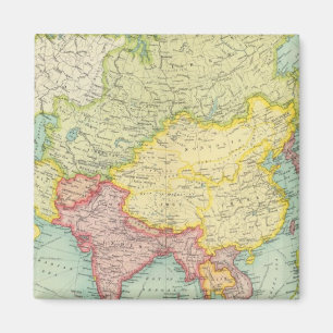 Aimant Carte de l'atlas politique asiatique
