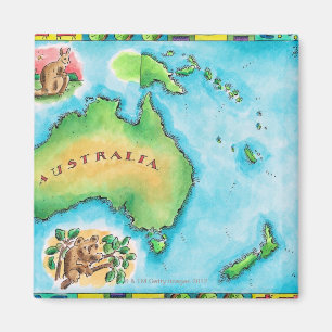 Aimant Carte de l'Australie