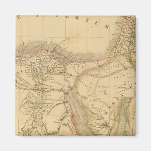 Aimant Carte de l'Egypte, de la Palestine et de l'Arabie