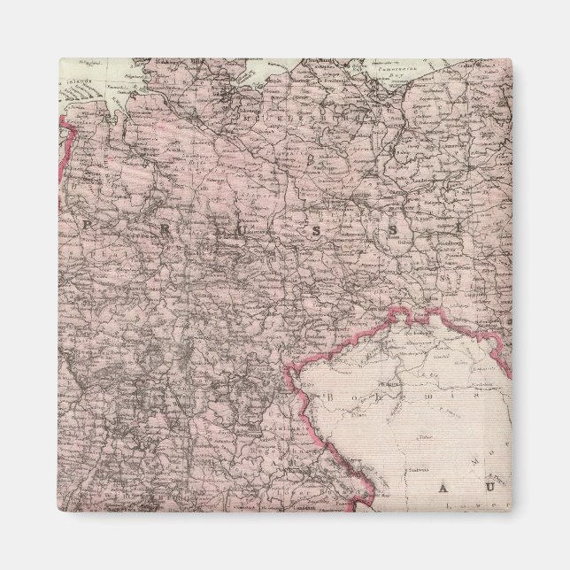 Aimant Carte de l'Empire allemand (Devant)