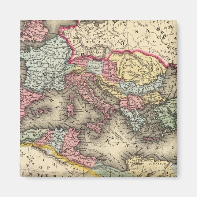 Aimant Carte de l'Empire romain (Devant)