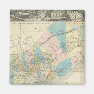 Aimant Carte De L'État De Californie