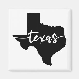 Aimant Carte de l'état du Texas USA