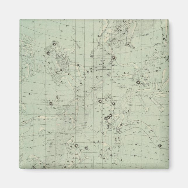 Aimant Carte de l'étoile (Devant)