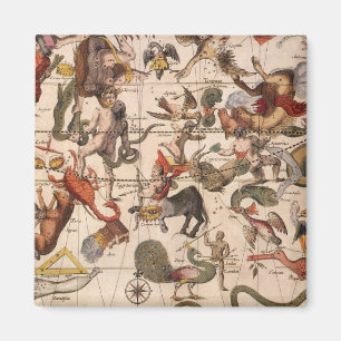 Aimant Carte de l'étoile de la constellation vintage par