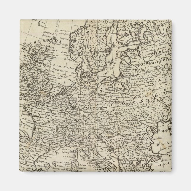 Aimant Carte de l'Europe 3 (Devant)