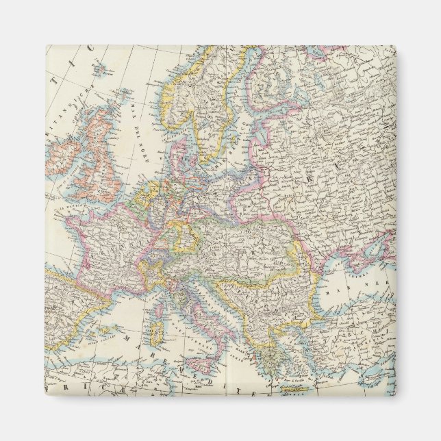 Aimant Carte de l'Europe 3 (Devant)