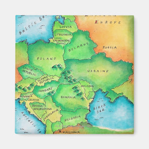 Aimant Carte de l'Europe de l'Est