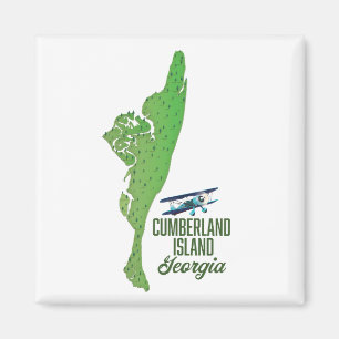 Aimant Carte de l'île de Cumberland