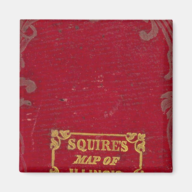 Aimant Carte de l'Illinois (Devant)