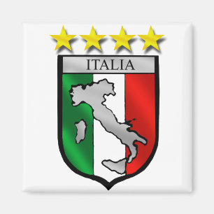 Aimant carte de l'Italie de drapeau de l'Italie de