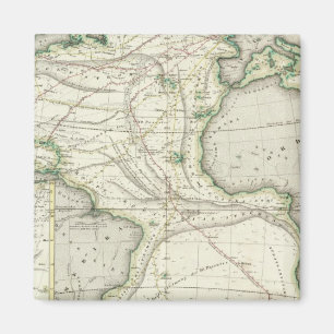 Aimant Carte de l'océan Atlantique