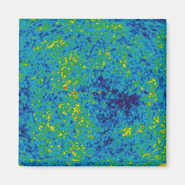 Aimant Carte de l'univers de la sonde WMAP d'anisotropie  (Devant)