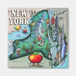 Aimant Carte de New York