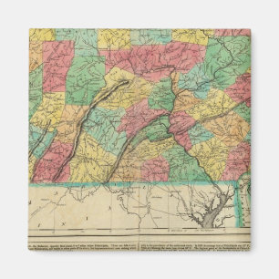 Aimant Carte De Pennsylvanie