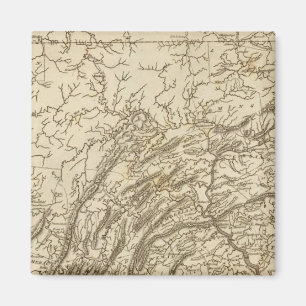 Aimant Carte de Pennsylvanie par Arrowsmith