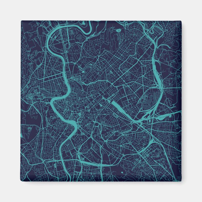 Aimant Carte de Rome (Devant)