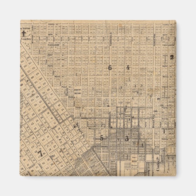 Aimant Carte de San Francisco (Devant)