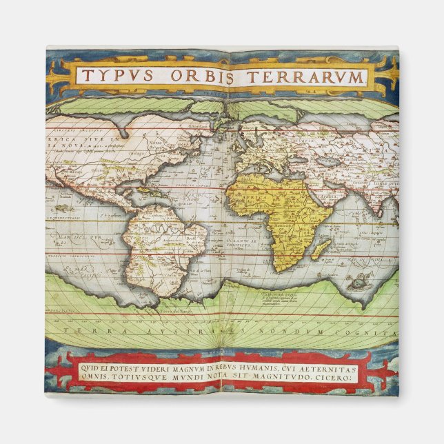 Aimant Carte de Sir Francis Drake (Devant)