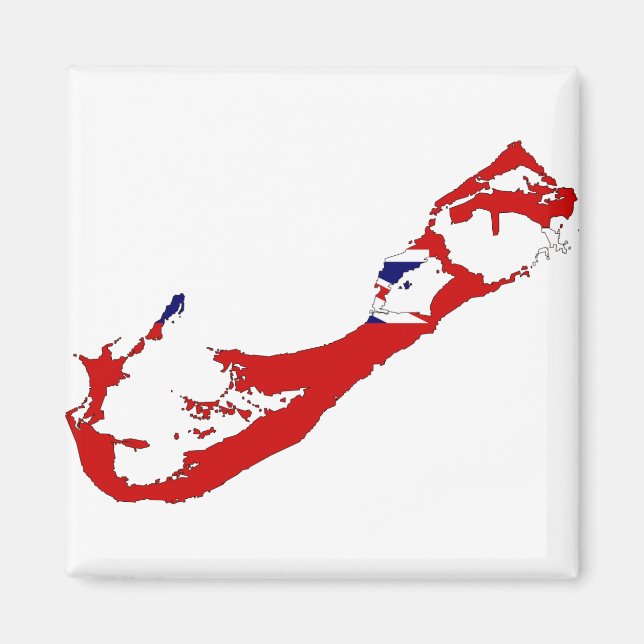 Aimant Carte des Bermudes BM (Devant)