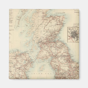 Aimant Carte des chemins de fer des îles britanniques