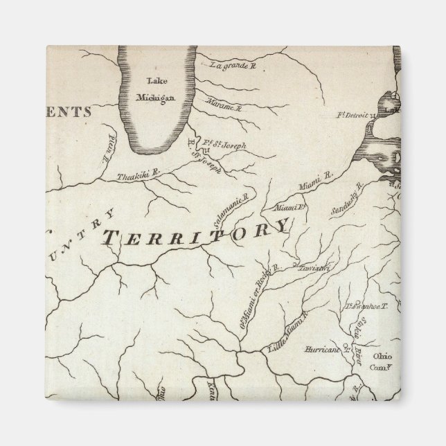 Aimant Carte des colonies arrières (Devant)