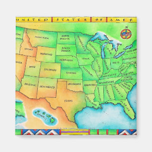 Aimant Carte des États-Unis