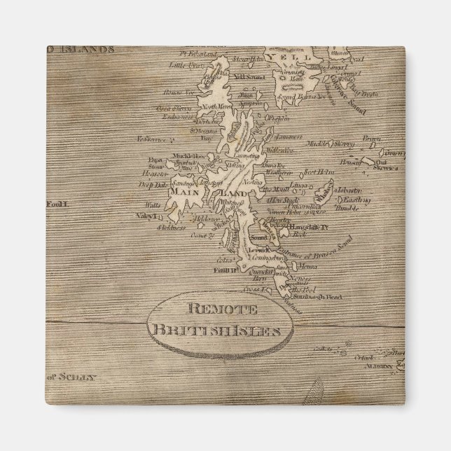 Aimant Carte des îles britanniques éloignées par Arrowsmi (Devant)
