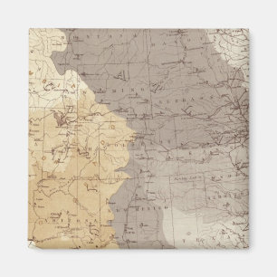 Aimant Carte des zones de drainage aux États-Unis