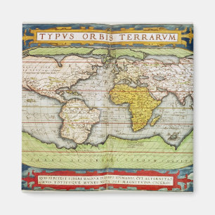 Aimant Carte dressant une carte monsieur Francis Drake