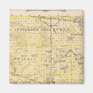 Aimant Carte du comté de Kosciusko