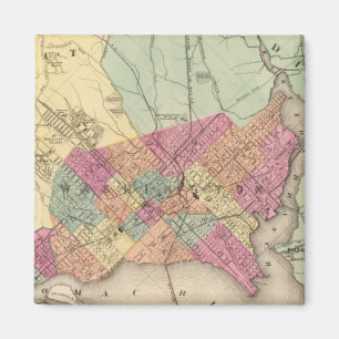 Aimant Carte du district de Columbia, Washington
