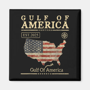 Aimant Carte Du Drapeau Américain Golfe De Us America Est
