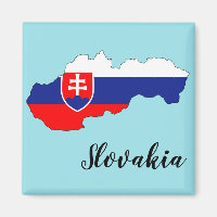 Carte du drapeau de la Slovaquie